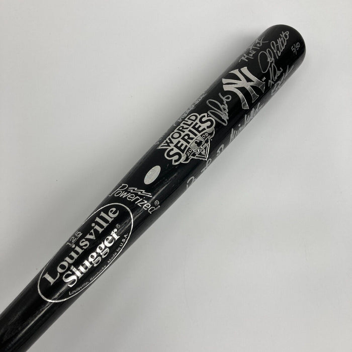 2009 New York Yankees World Series Champs Team Signed Bat #5/50 Beckett COA