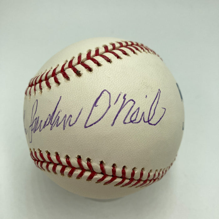 Buck O'Neil John  Jordan Full Name Signed MLB Baseball PSA DNA Graded 9.5 MINT