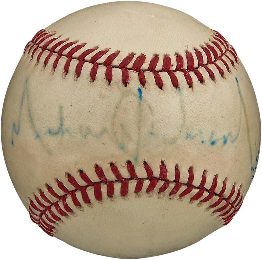 RARE Michael Jackson Signed Autographed National League Baseball
