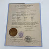 Fred Clarke Signed 1923 Mexico ID Baseball Hall Of Fame Dec. 1960 PSA DNA