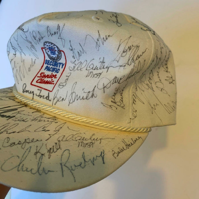 1990 Security Pacific Classic PGA Signed Hat 65+ Sigs Arnold Palmer JSA COA