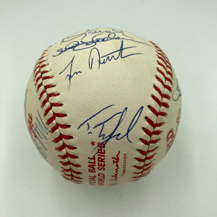 1986 New York Mets World Series Champs Team Signed W.S. Baseball JSA COA