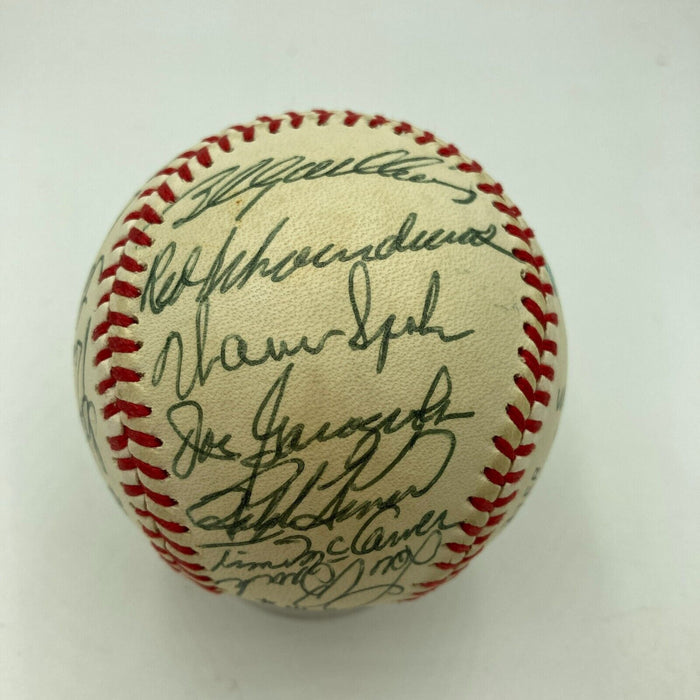 Beautiful Hank Aaron Ernie Banks Hall Of Fame Multi Signed Baseball