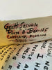 Beautiful George Sosnak Signed Original Self Portrait Art With Letter Folkart
