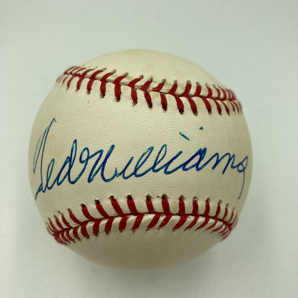 Beautiful Ted Williams Signed Official American League Baseball PSA DNA