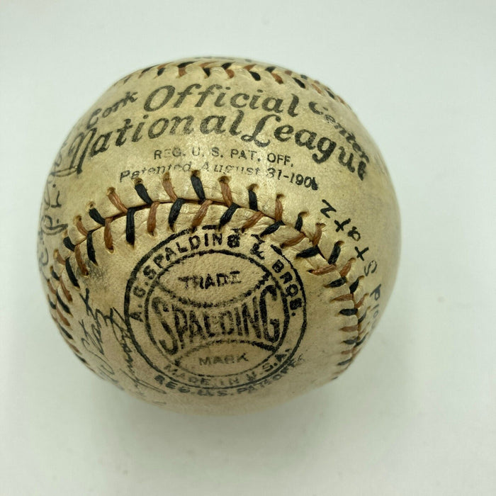 Stunning 1922 Chicago Cubs Team Signed Baseball Grover Cleveland Alexander JSA