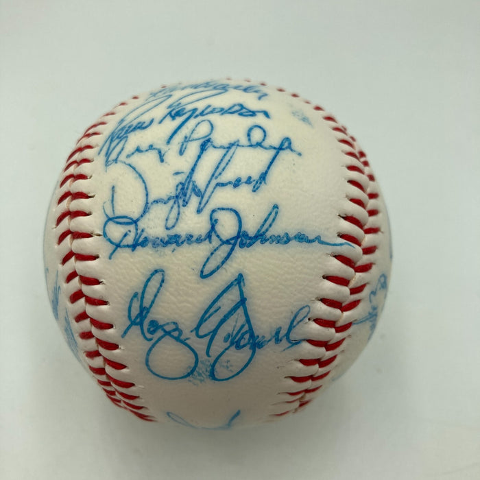 1985 - 1986 New York Mets Team Signed Baseball 28 Sigs With Gary Carter