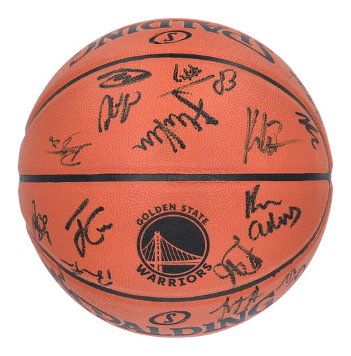 2020-21 Golden State Warriors Team Signed Basketball Stephen Curry PSA DNA COA