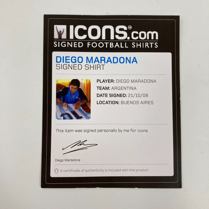 Diego Maradona Signed Argentina National Team Jersey PSA DNA & Beckett COA