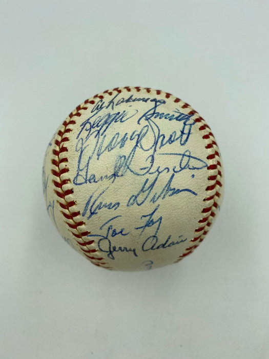 The Finest 1967 Boston Red Sox AL Champs Team Signed Baseball On Earth PSA DNA
