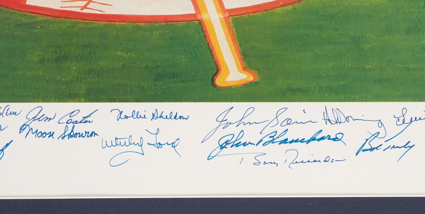 1961 New York Yankees Team Signed Large Ron Lewis Photo Mickey Mantle Beckett