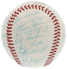 Beautiful 1960 Milwaukee Braves Team Signed Baseball Hank Aaron JSA COA