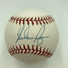 Nolan Ryan Signed Official Major League Baseball With Game Ticket JSA COA