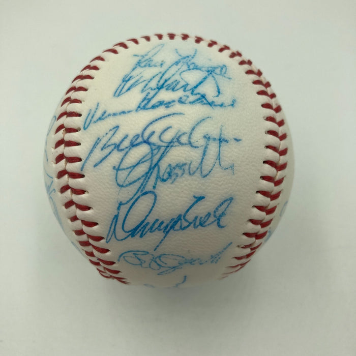 Vintage 1986 New York Mets World Series Champs Team Signed Baseball JSA COA