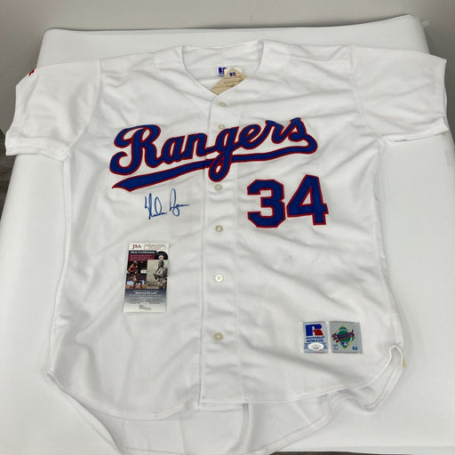 Nolan Ryan Signed Vintage Russell Authentic Texas Rangers Jersey JSA COA