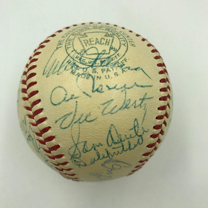 Beautiful 1949 Cleveland Indians Team Signed American League Baseball