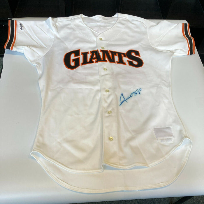 Willie Mays Signed San Francisco Giants 1989 Game Issued Jersey JSA COA