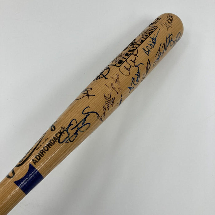 1996 New York Yankees World Series Champs Team Signed Bat Derek Jeter JSA COA