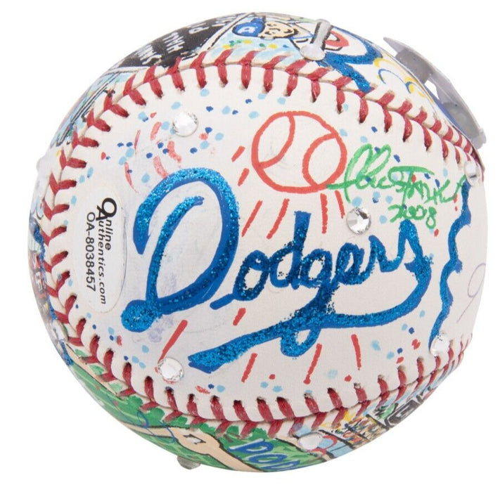 Sandy Koufax Signed Charles Fazzino Hand Painted Pop Art Baseball PSA DNA COA