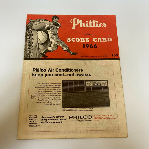 1966 New York Mets Phillies Multi Signed Program Bob Murphy