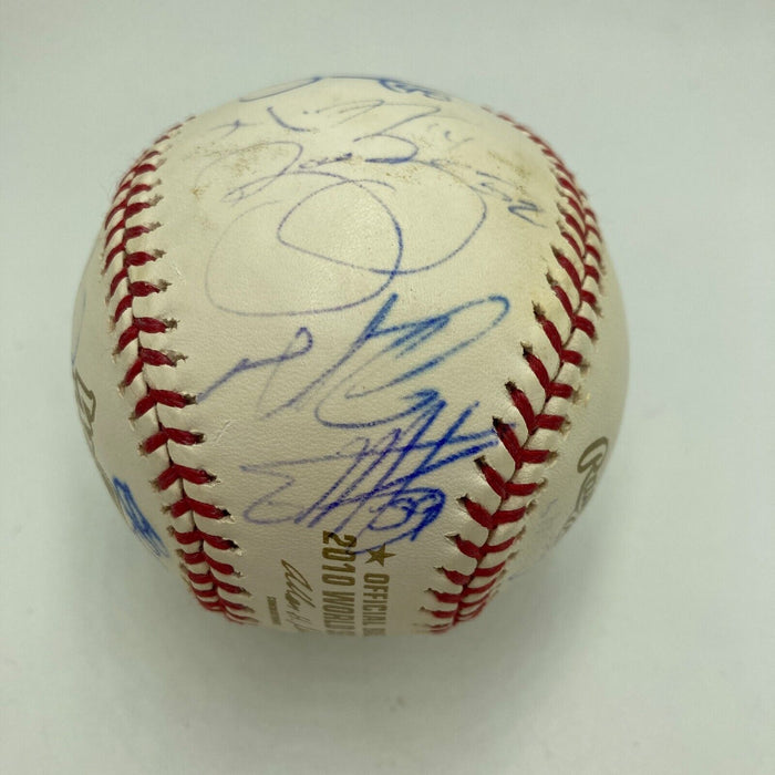 2010 San Francisco Giants World Series Champs Team Signed Baseball JSA COA