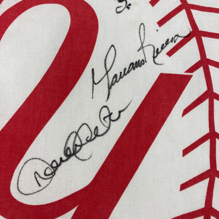 1998 New York Yankees World Series Champs Team Signed Large Pennant 44 Sigs JSA