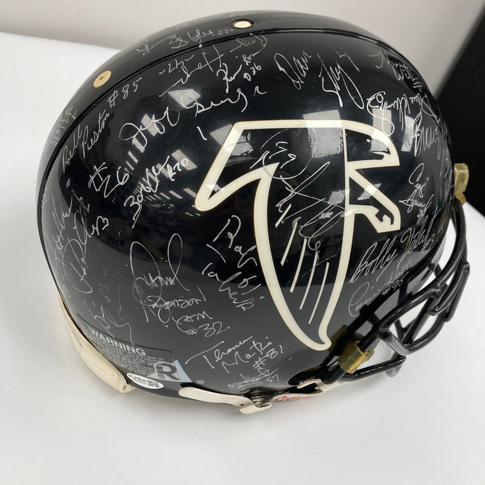 1995 Atlanta Falcons Team Signed Eric Metcalf Game Used Helmet JSA COA