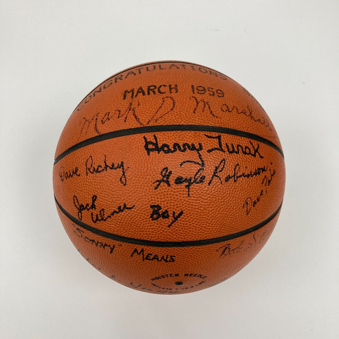 1959 Michigan State Wolverines Team Signed Vintage Basketball
