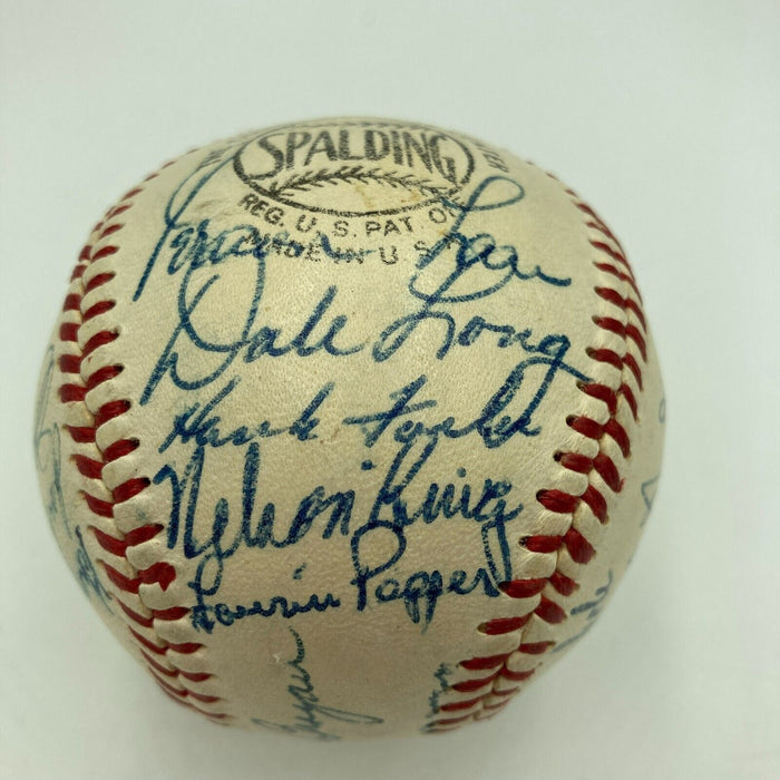 Beautiful Roberto Clemente 1956 Pittsburgh Pirates Team Signed Baseball JSA COA