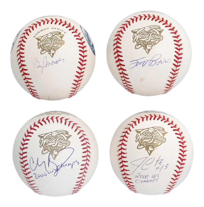 2000 New York Yankees WS Champs Team Signed Baseball Collection 60 Balls JSA COA
