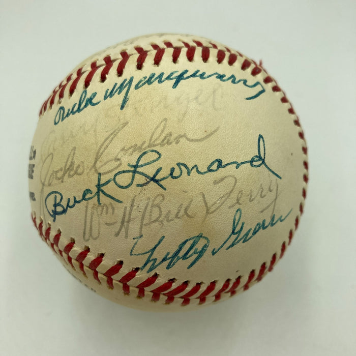 Mickey Mantle 1974 Hall Of Fame Induction Multi Signed Baseball JSA COA