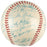 Beautiful 1956 Milwaukee Braves Team Signed NL Giles Baseball Hank Aaron JSA COA