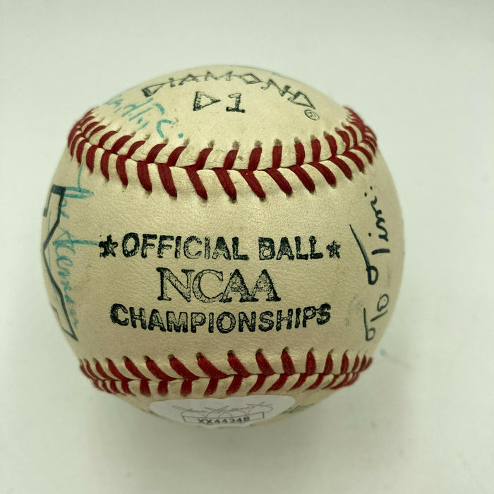 1984 Michigan Wolverines Team Signed College World Series Game Baseball JSA COA