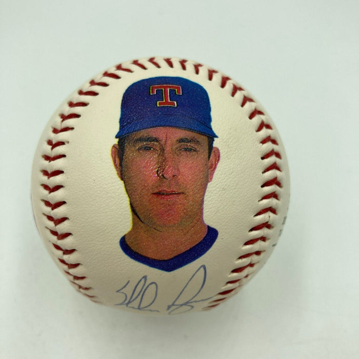 Nolan Ryan Signed Vintage Fotoball Baseball Beckett Hologram