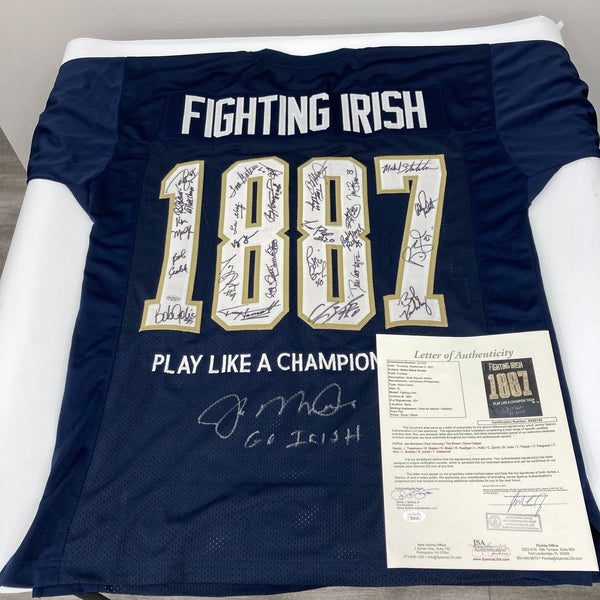 Notre Dame Fighting Irish Legends Multi Signed Jersey 20+ Sigs JSA Joe Montana