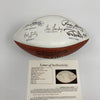 Dallas Cowboys Legends Signed Football Tom Landry Roger Staubach JSA COA