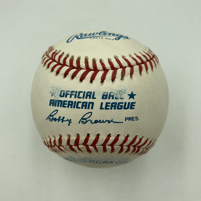 President Ronald Reagan Single Signed American League Baseball PSA DNA COA