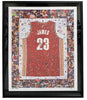 Lebron James Signed 37x32 Card Art Photo Lithograph Upper Deck UDA COA