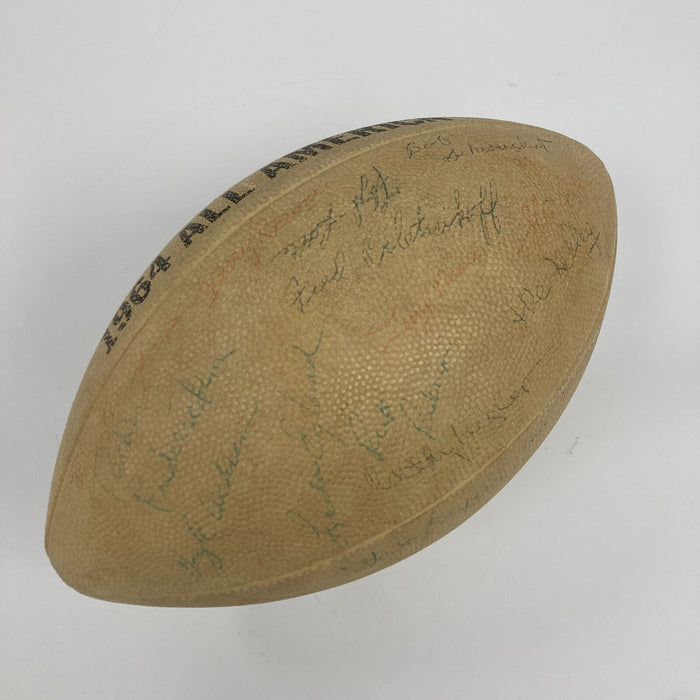 1964 All Americans Team Signed Football Fred Biletnikoff  Gale Sayers JSA COA