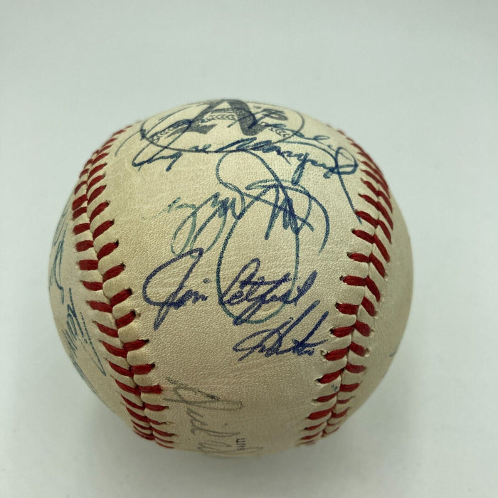 1973 Oakland A's Athletics World Series Champs Team Signed Baseball JSA COA