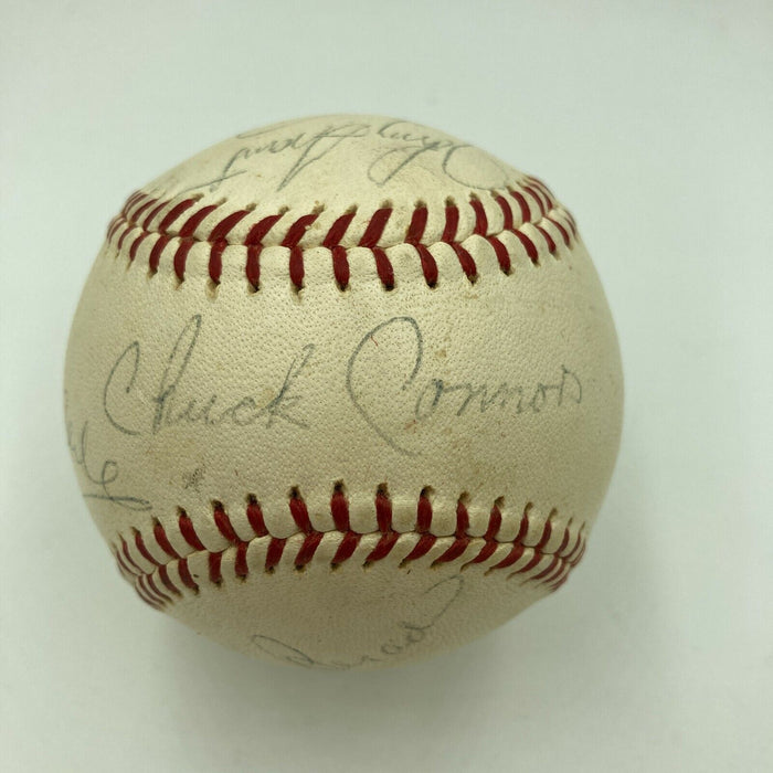 Milton Berle Dean Martin 1950's Hollywood Movie Stars Signed Baseball Beckett