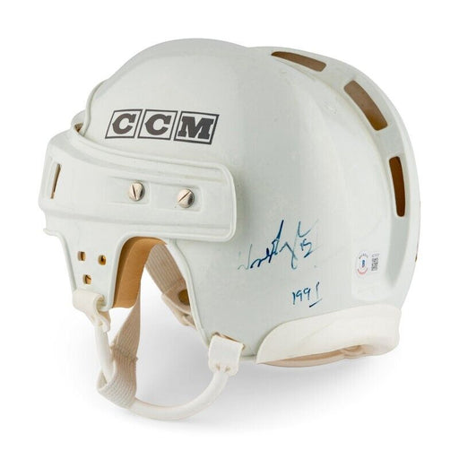 Wayne Gretzky Signed Los Angeles Kings Game Model CCM Hockey Helmet Beckett COA