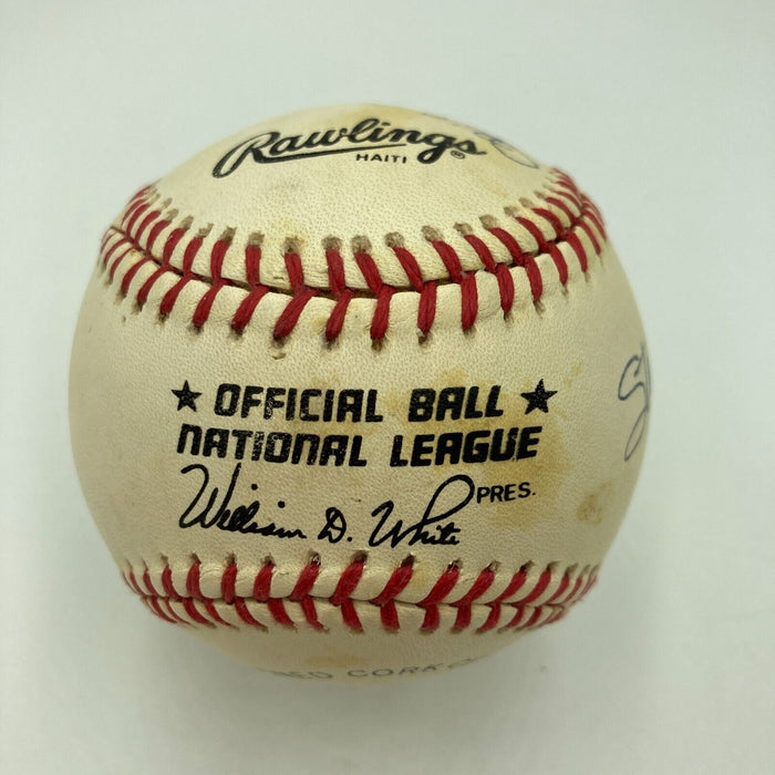 Stan Musial 1943, 1946, 1948 NL MVP Winners Signed Baseball JSA COA