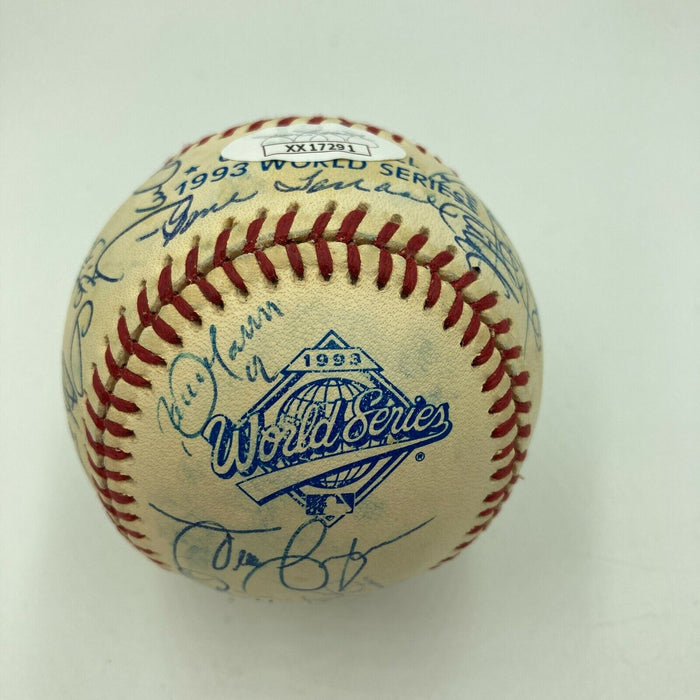 1993 Toronto Blue Jays World Series Champs Team Signed Baseball JSA COA