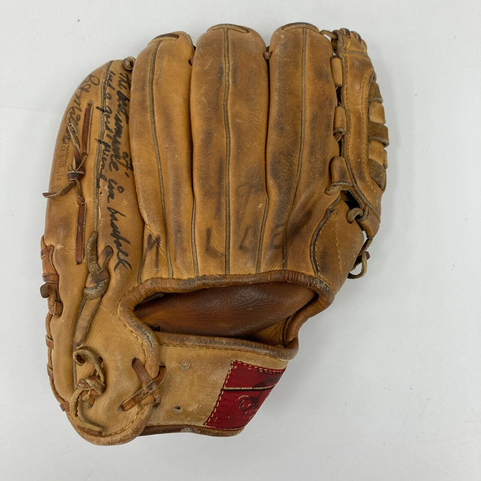 Bob Miller Signed 1968 Game Used Rawlings Baseball Glove JSA COA & LOP