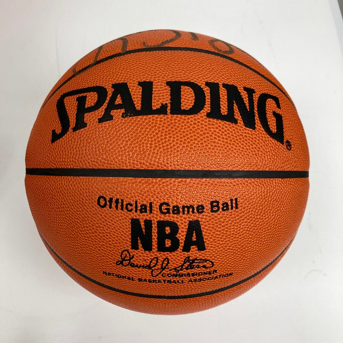 Larry Bird Signed Spalding NBA Official Game Basketball UDA Upper Deck COA