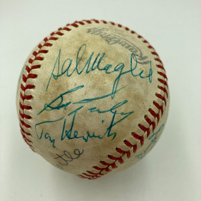 Mickey Mantle & Roger Maris Hall Of Fame Multi Signed Baseball JSA COA
