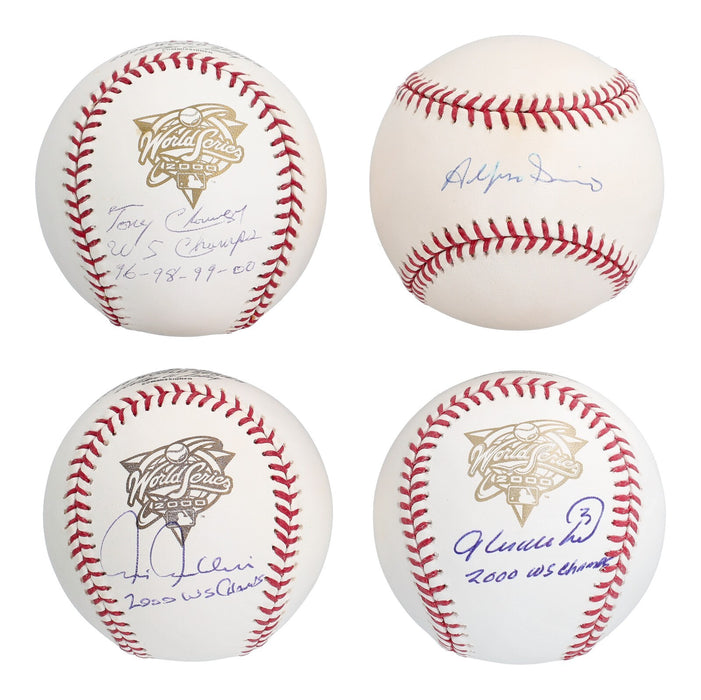 2000 New York Yankees WS Champs Team Signed Baseball Collection 60 Balls JSA COA