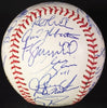 2009 New York Yankees Team Signed World Series Baseball Derek Jeter JSA COA