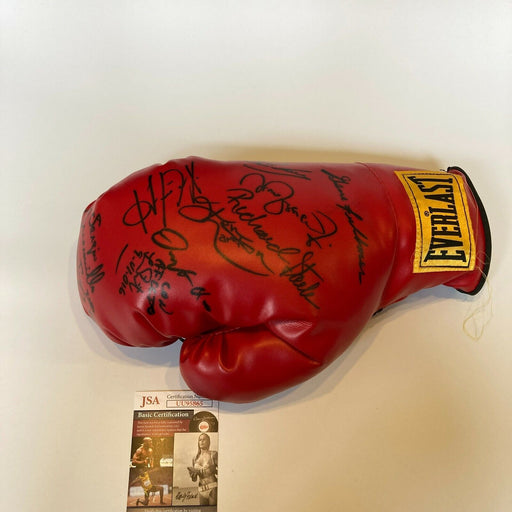 Boxing Legends Multi Signed Everlast Boxing Glove With Ken Norton JSA COA